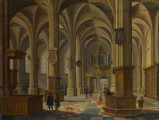 Bartholomeus van Bassen - Interior of St Cunerakerk, Rhenen - Oil Painting Tour