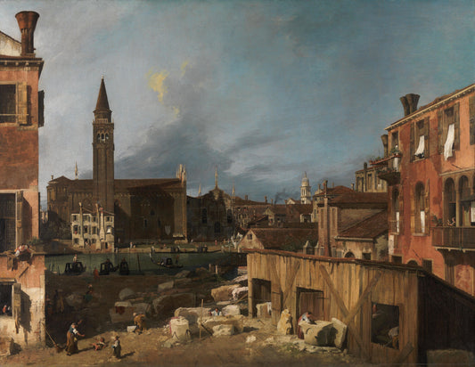 Canaletto - The Stonemason's Yard - Oil Painting Tour