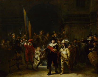 Gerrit Lundens (after Rembrandt) - The Company of Captain Banning Cocq (The Nightwatch) - Oil Painting Tour