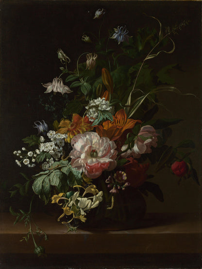 Rachel Ruysch - Flowers in a Vase - Oil Painting Tour